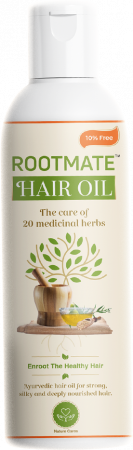 Rootmate hair oil packaging design